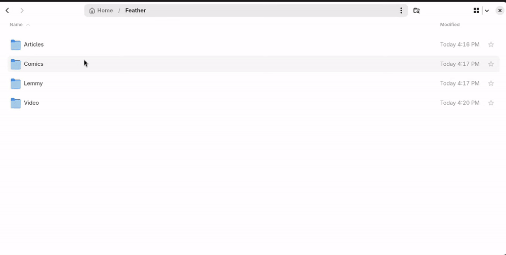 Browsing articles and categories by navigating directories